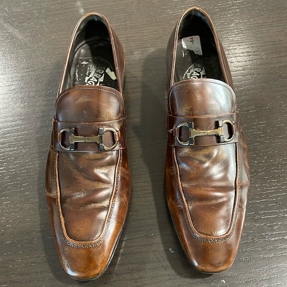 Ferragamo size 12 loafers